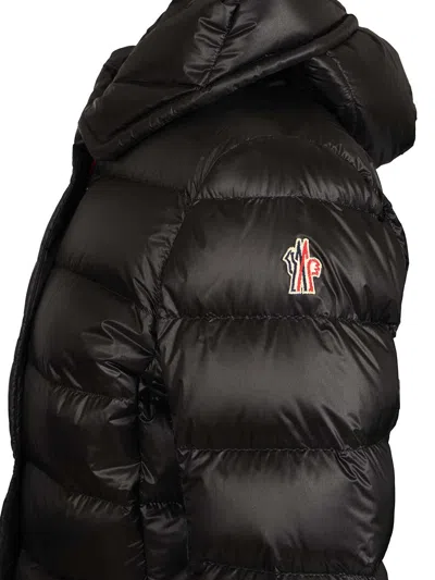 Moncler Grenoble Armoniques Button-up Down Jacket In Black
