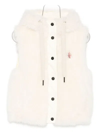 Moncler Grenoble Arve Down Vest In Neutral