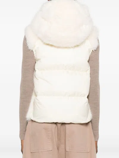 Moncler Grenoble Arve Down Vest In Neutral
