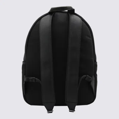 Ami Alexandre Mattiussi Ami Backpack Bag In Smooth Black Polyamide In Black