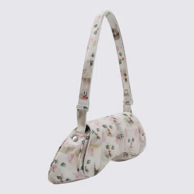 Diesel Play-shoulder Bag In Printed Glossy Pu In Purple