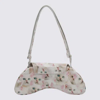 Diesel Play-shoulder Bag In Printed Glossy Pu In Purple