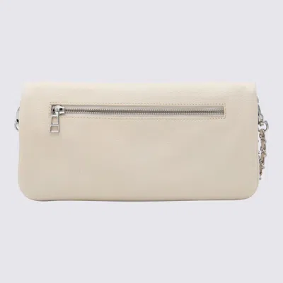 Zadig & Voltaire White Leather Rock Nano Shoulder Bag In Neutral