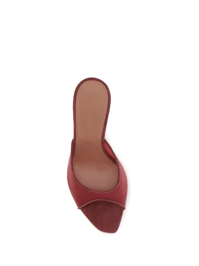 Amina Muaddi Women Alexa Sandals In Red