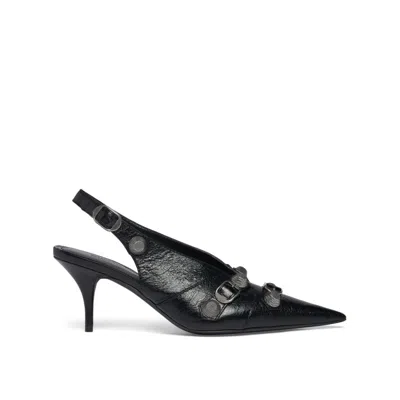 Balenciaga Cagole Slingback Pumps Women In Black