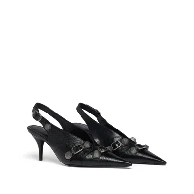 Balenciaga Cagole Slingback Pumps Women In Black