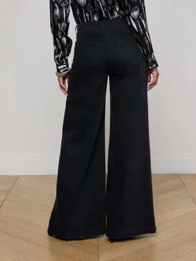 L'agence Quincy Wide-leg Jean In Black