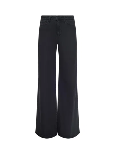 L'agence Quincy Wide-leg Jean In Black