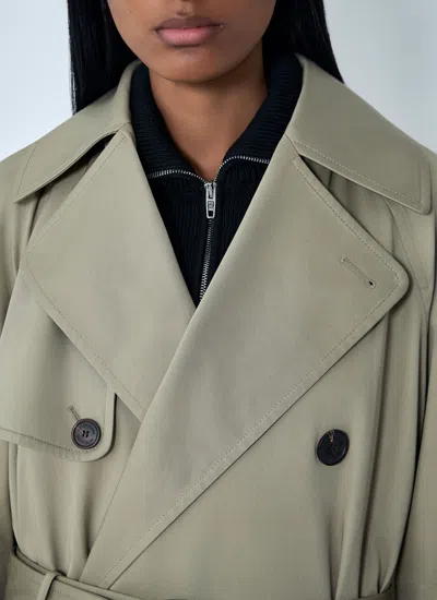 Balenciaga Women Cocoon Maxi Trench Coat In White