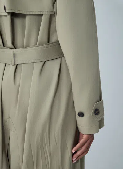 Balenciaga Women Cocoon Maxi Trench Coat In White