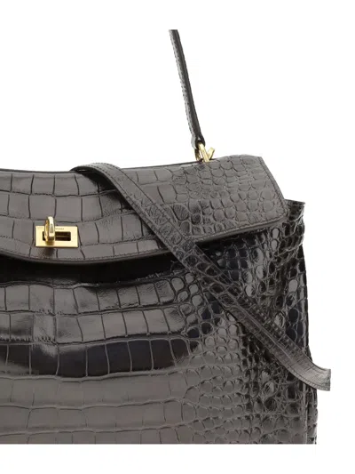 Balenciaga Women Rodeo Medium Handbag In Brown
