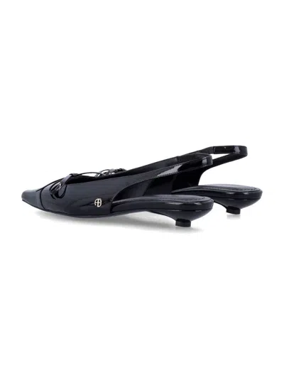 Anine Bing Zoey Slingback Pumps In Black