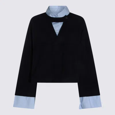 Aya Muse Sweaters Blue And Green In Black