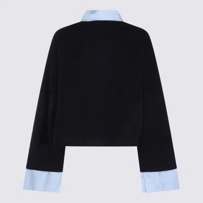 Aya Muse Sweaters Blue And Green In Black