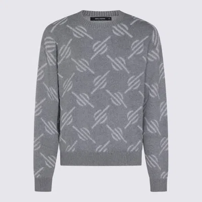 Daily Paper Tevin Monogram Grey Sweater In Gray
