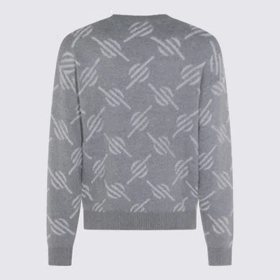 Daily Paper Tevin Monogram Grey Sweater In Gray