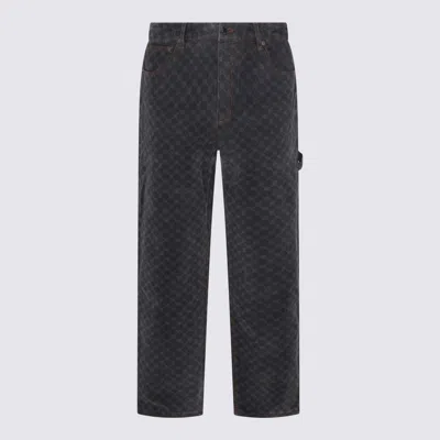 Daily Paper Dark Grey Cotton Jeans In Gray