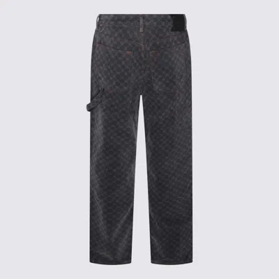 Daily Paper Dark Grey Cotton Jeans In Gray