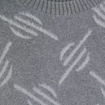 Daily Paper Tevin Monogram Grey Sweater In Gray