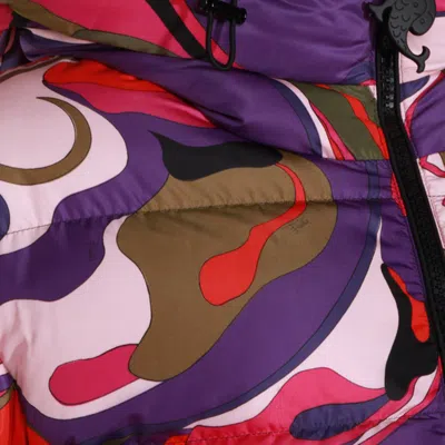 Pucci Orchidee Down Jacket In Multi