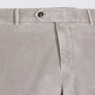 Pt Torino Relaxed Fit Trousers Featuring Pockets In Gray