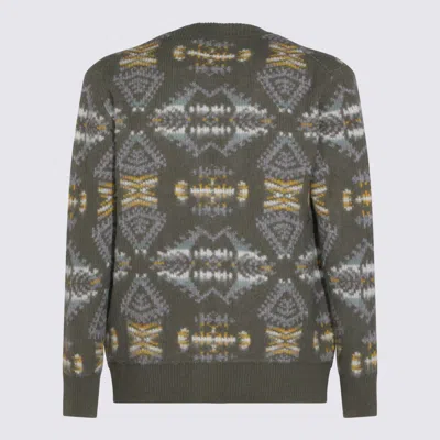 Altea Patterned Buttoned Cardigan In Gray