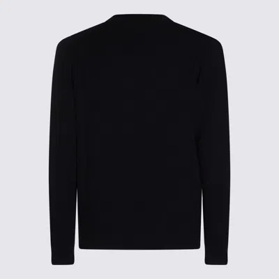 Seven Gauge Dark Blue Wool Knitwear In Blue