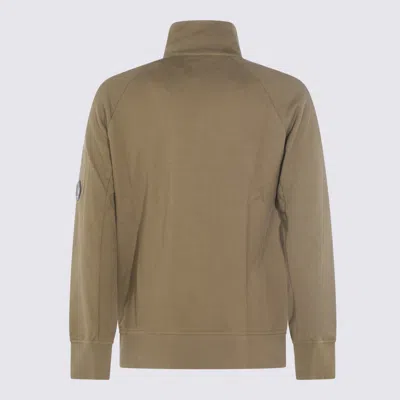 C.p. Company Half Zip Sweatshirt In Green