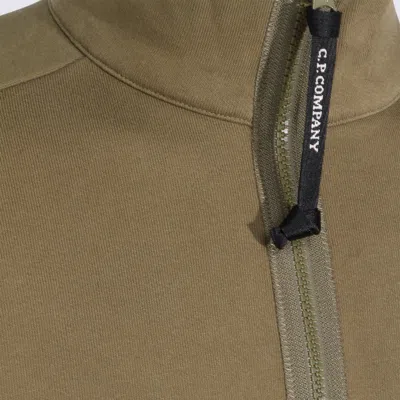 C.p. Company Half Zip Sweatshirt In Green