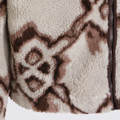 Daily Paper Shield-pattern Hooded Jacket In Brown