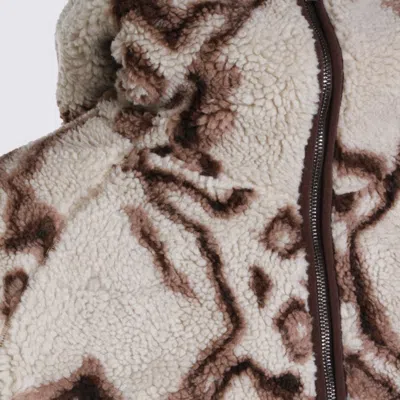 Daily Paper Shield-pattern Hooded Jacket In Brown