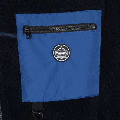 Mauna Kea Modern Jacket With High Collar And Pockets In Blue