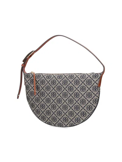 Tory Burch T Monogram Small Balloon Shoulder Bag In Brown