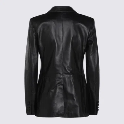 Tagliatore Single Breasted Blazer Notched Lapels Pockets In Black