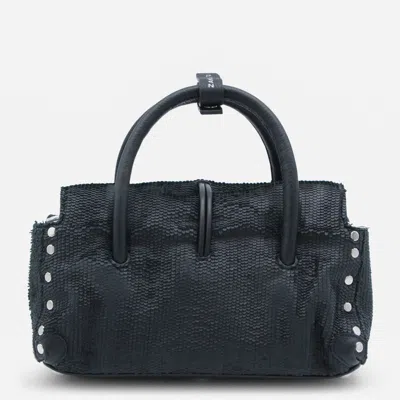 Zanellato Dotta Studded Tote Bag In Black