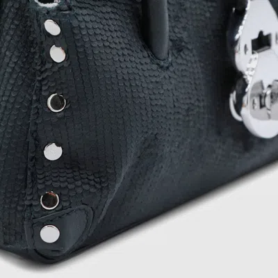 Zanellato Dotta Studded Tote Bag In Black