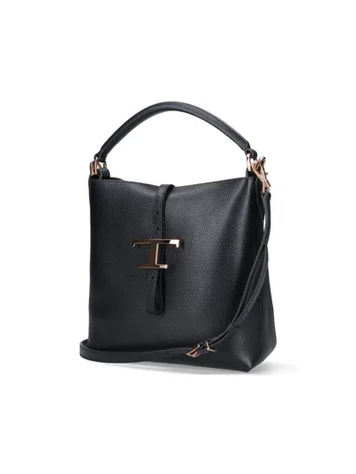 Tod's T-timeless Small Shoulder Bag In Black