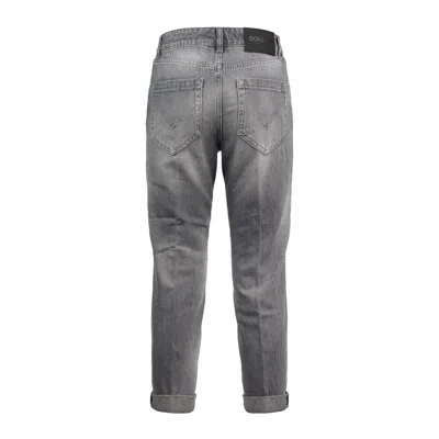 Dondup Koons Loose Jeans In Fixed Denim In Gray