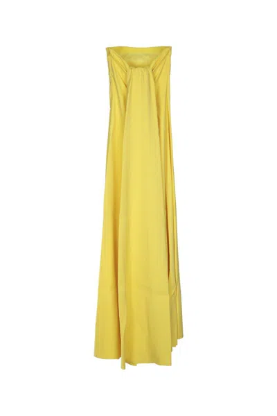 Jacquemus Women La Robe Bustier In Yellow