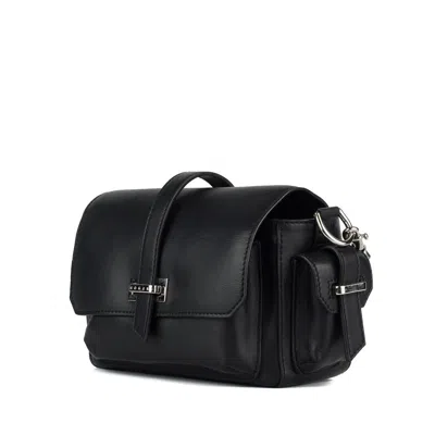 Hogan Small Black Flap Bag In Black