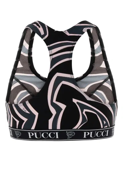 Pucci Geometric Racerback Top For Modern Style In Multi