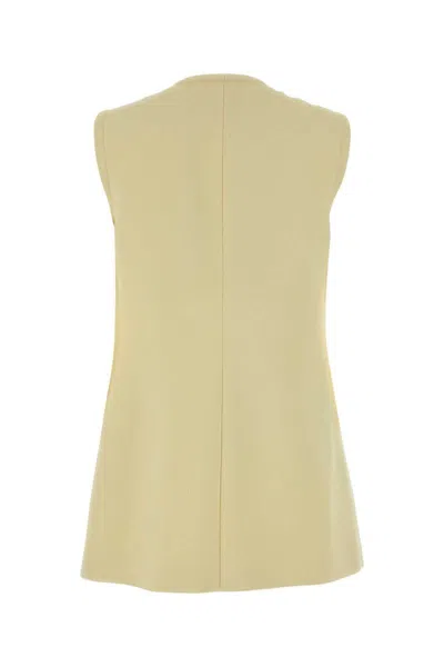 Gucci Women Viscose Vest With Maxi Buttons In Brown