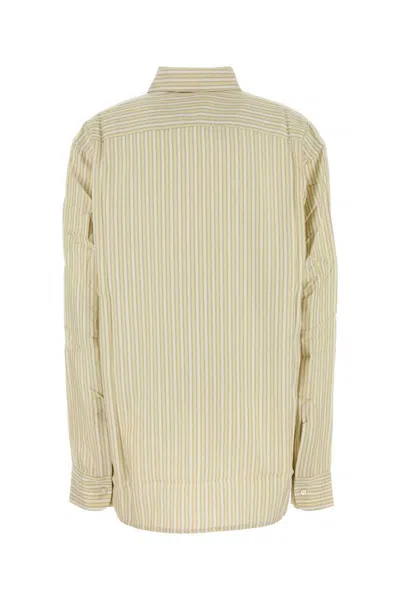 Le Kasha Embroidered Silk Oversize Songino Shirt In Brown