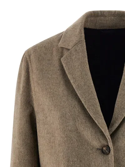 Brunello Cucinelli Single-breasted Wool Blazer In Multi