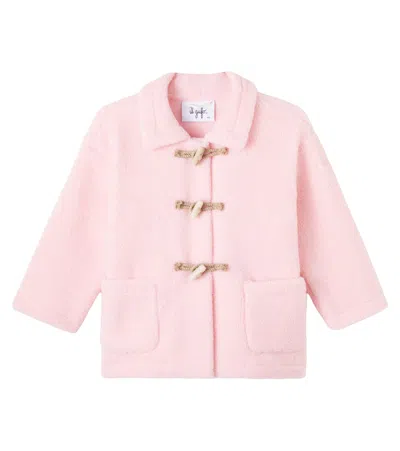 Il Gufo Teddy Duffel Coat In Pink