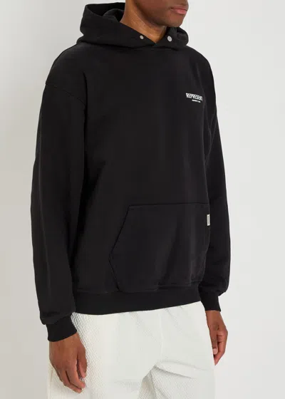 Represent Cotton Hoodie In Black