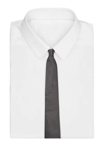 Canali Patterned Silk-jacquard Tie In Multi