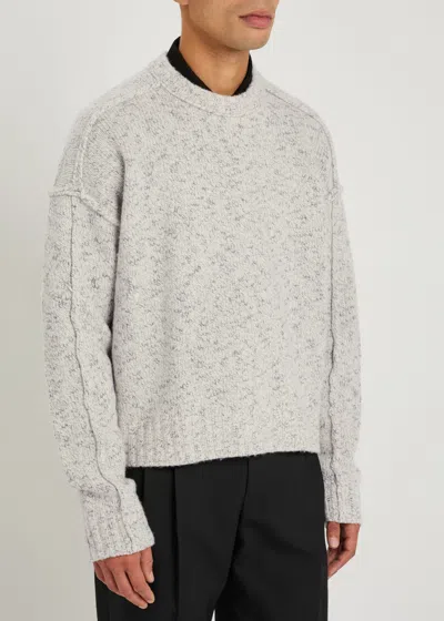 Won Hundred Bently Wool And Cotton-blend Jumper In Gray