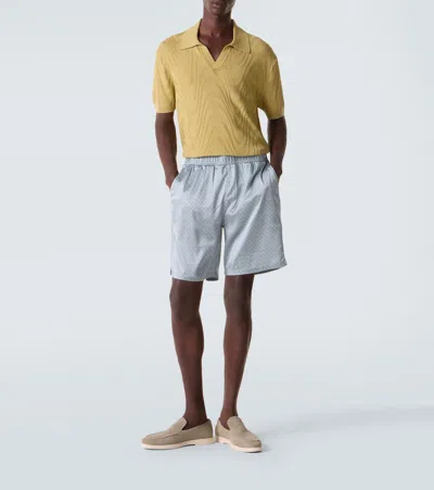 Frescobol Carioca Miguel Suede Loafers In Green