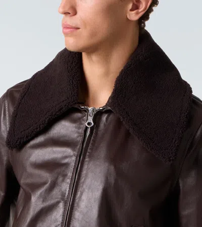 PHAROS皮革飞行员夹克